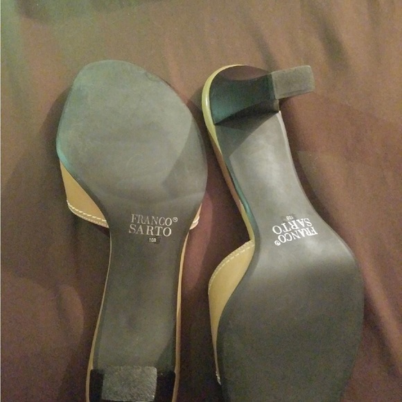 Franco Sarto, ladies tan size 10 mules - Picture 2 of 4